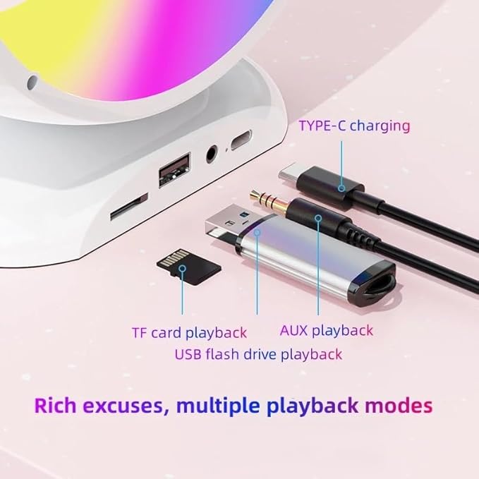 Kids Wireless Karaoke Microphone Set – Featuring Voice Changer and Ambient Lights