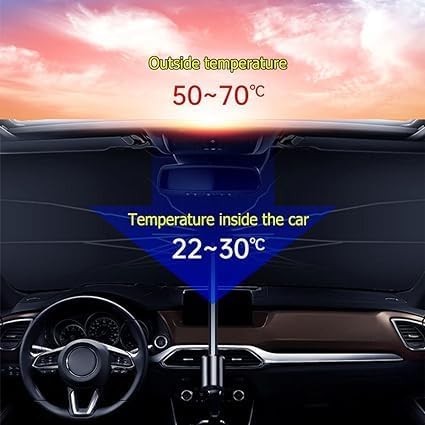 Auto Sunshade Umbrella – Versatile Windshield Protection for Heat Insulation and UV Shielding in Cars and SUVs