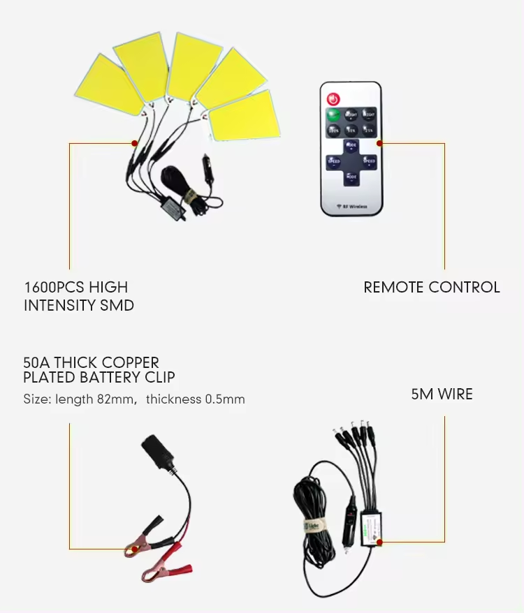 Energy-Efficient Camping Lantern | Remote Control Outdoor DC 12V LED Camping Light