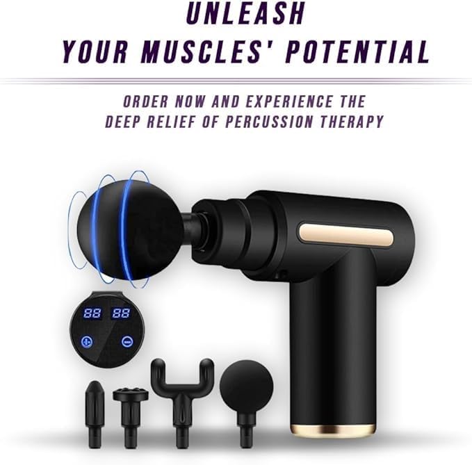 Deep Tissue Percussion Massage Gun – Your Compact Companion for Ultimate Muscle Relaxation
