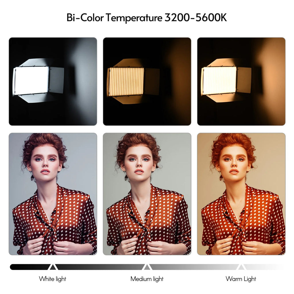 LED-800 LED Video Light – Professional Photography Light Panel for Studio and On-Location Shooting