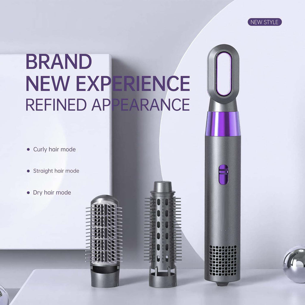 5-in-1 Hot Air Comb – Multi-Functional Hair Styling Tool with Negative Ion Technology for Women