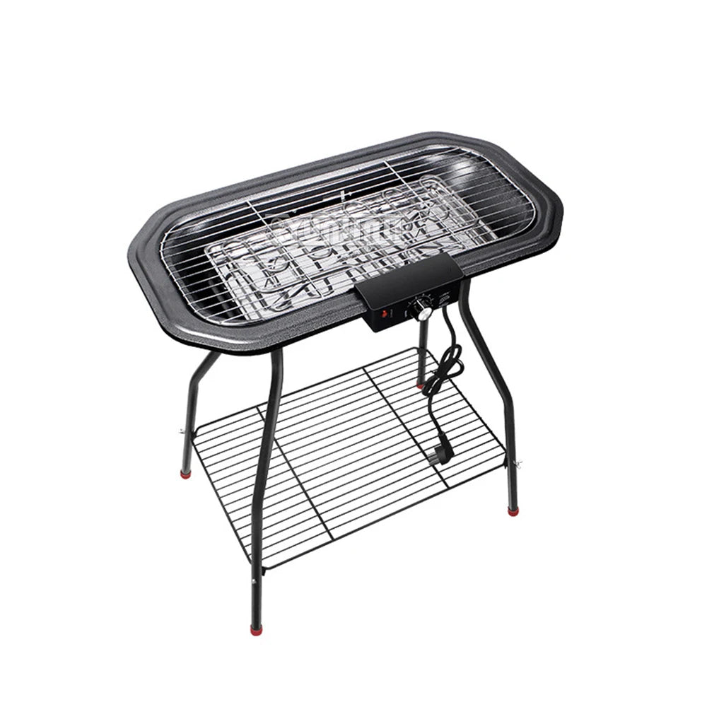 Electric Table Top Grill Griddle - 1800W Indoor/Outdoor Hotplate Cooker, Double Comfort for Kitchen, Camping, Parties & Festivals