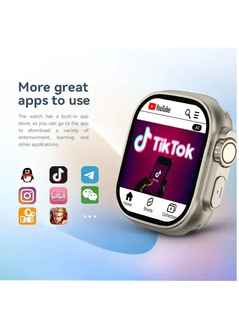 Oteeto TU94 Pro Smart Watch – 2.02" Display, Pop-Up Camera, SIM Slot