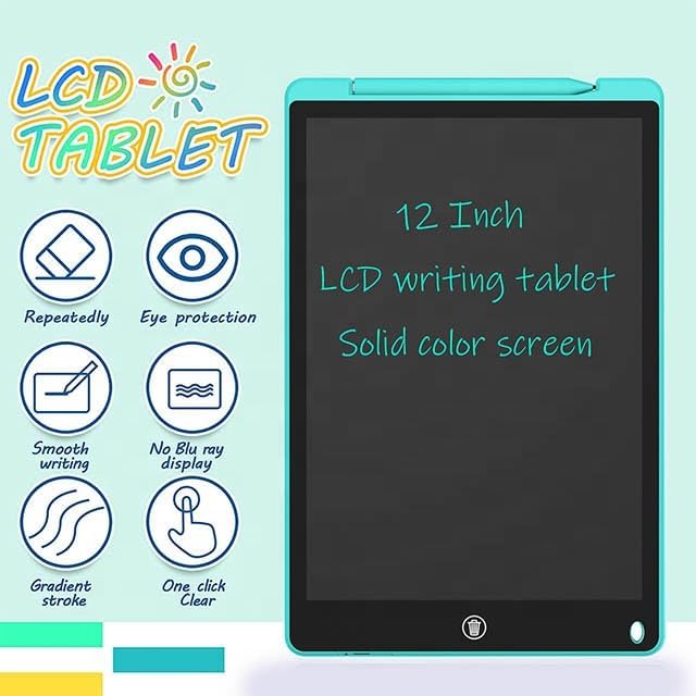LCD Writing Board – Digital Drawing Slate with Cordless Graphics Pen | Battery-Free Portable E Writer | Educational Tablet Toy for Kids | Slate for Drawing & Recording