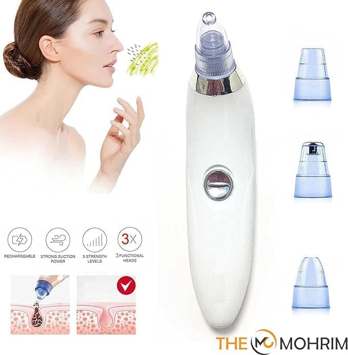 Blackhead & Whitehead Remover Electric Facial Beauty Machine | Your At-Home Spa Experience | Deep Cleansing and Pore Purifying Tool