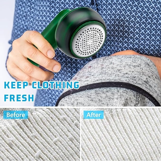 Rechargeable Lint Remover | Portable Fabric Shaver for Clothes, Furniture, and Upholstery