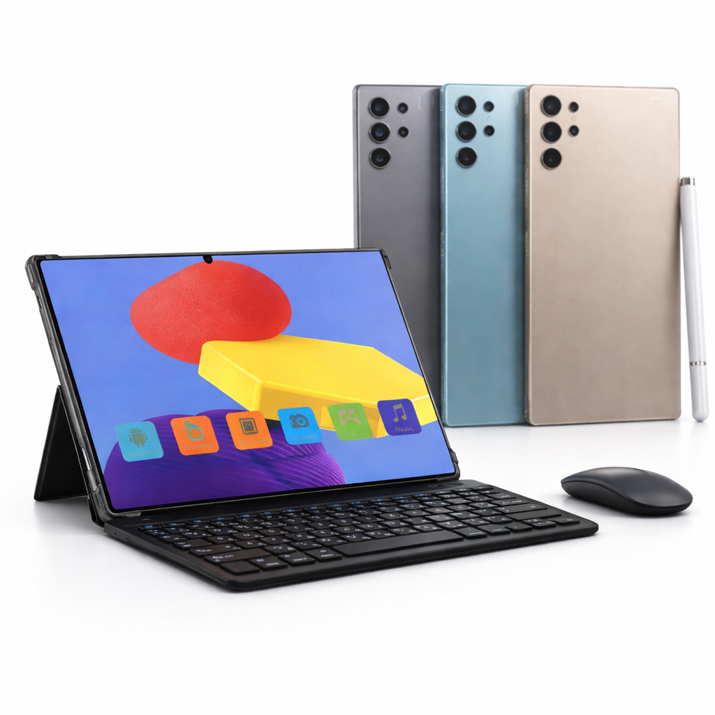 S24 Ultra Tablet 10-Inch with Keyboard, 16GB RAM, 1000GB Storage – High Performance Tablet for Work, Study & Entertainment