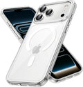 Magnetic Case for iPhone 17 Pro 6.3" - MagSafe Compatible, Shockproof Clear Bumper Cover, Anti-Scratch Back Protection