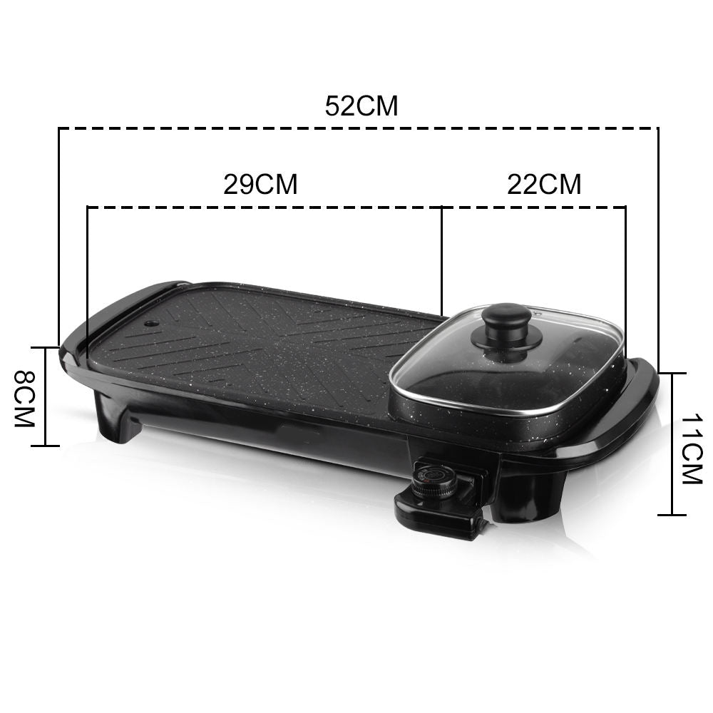 Customized Homemade BBQ Grill | Smokeless Indoor BBQ Grill | Electric BBQ Grill with Hot Pot | Perfect for Home Cooking and Dining