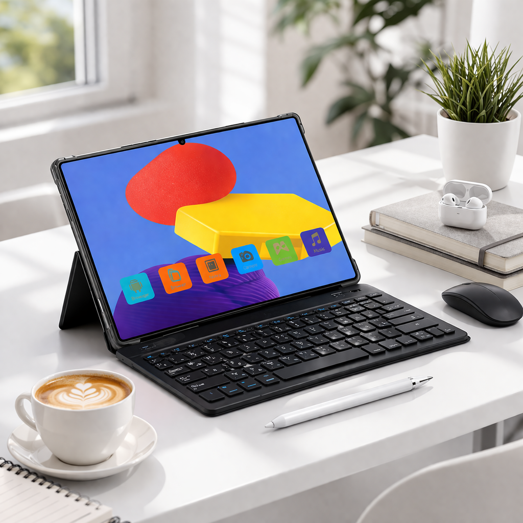 S24 Ultra Tablet 10-Inch with Keyboard, 16GB RAM, 1000GB Storage – High Performance Tablet for Work, Study & Entertainment
