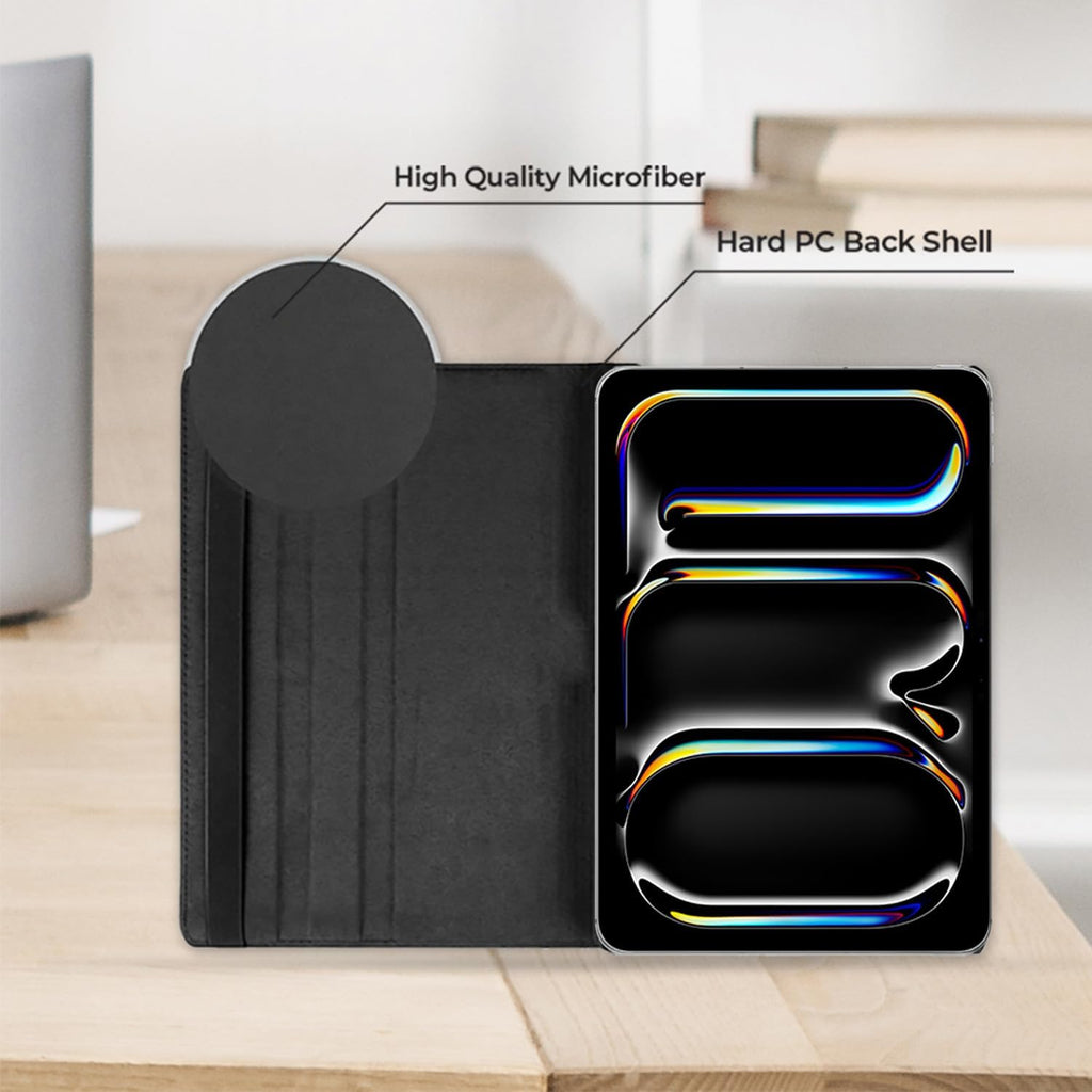 iPad Pro 11 2024 (M4) Case - 360° Rotating Smart Folio Cover with Auto Sleep/Wake & Multi-Angle Stand (Multi Colour)