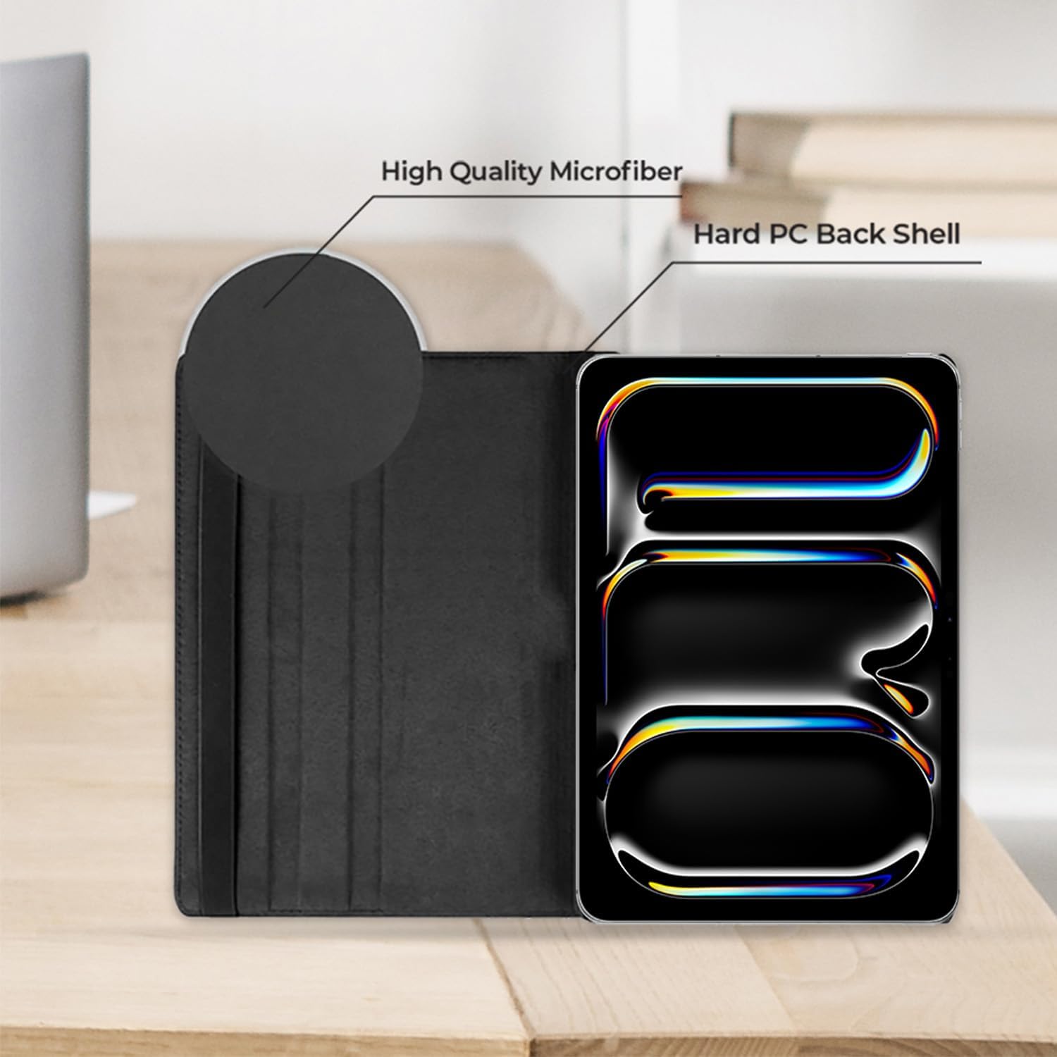 iPad Pro 11 2024 (M4) Case - 360° Rotating Smart Folio Cover with Auto Sleep/Wake & Multi-Angle Stand (Multi Colour)
