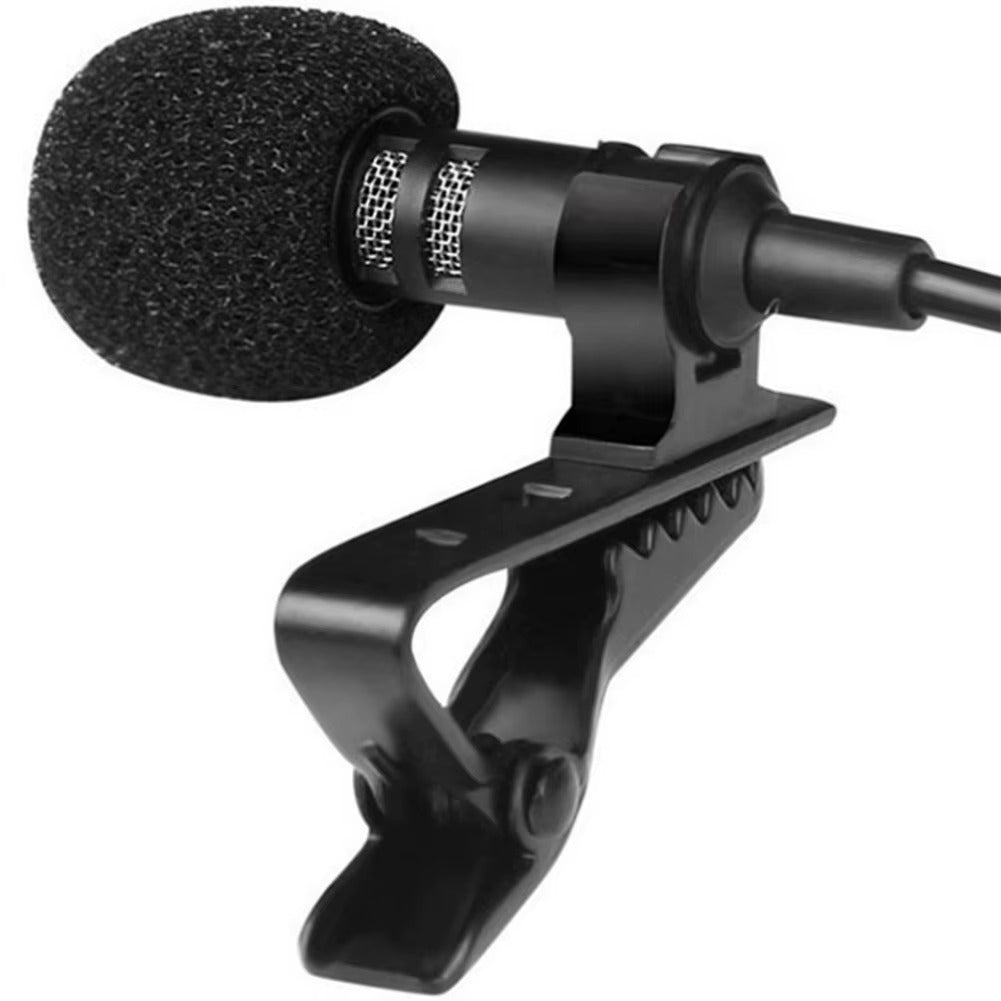 3.5mm Lavalier Microphone for Mobile Phone – Tie Clip, Audio & Video Recording, Stretch-Resistant, Environmentally Friendly, Flexible & Practical