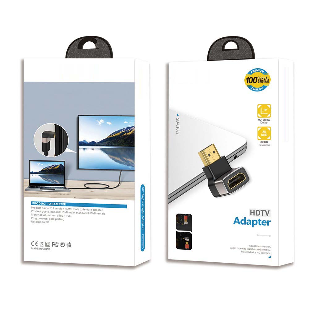 GD-CT082 8K HDMI Adapter 2.1 Version. High-speed image transfer device for HDTV, monitor & projector. Ultra HD connectivity.