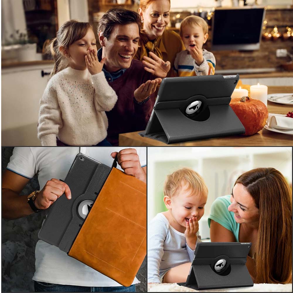 360° Rotating Case for iPad Air 1&2 " (2018/2017/9.7 inch) - Auto Sleep/Wake Stand Cover with Multi-Angle Viewing (Multi Colour)