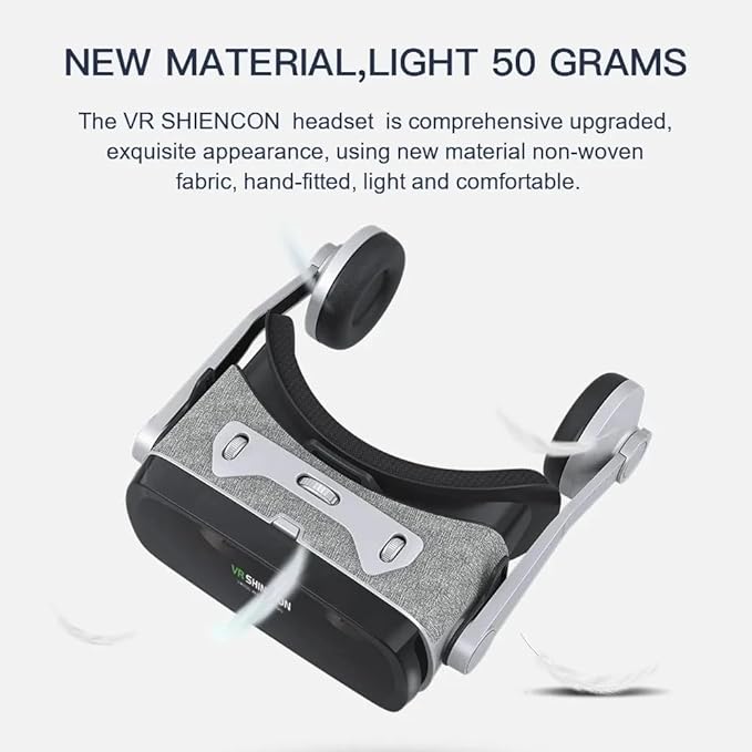 3D Glasses Virtual Reality Helmet – VR Goggles with Lens for an Immersive Experience | Compatible with iPhone & Android Smartphones | Ultimate VR Adventure