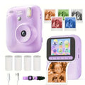Kids Instant Print Camera with 4800W HD Photos, 1080p Video & Ink-Free Thermal Printing. 2.4" IPS display, built-in games & MP3 player.