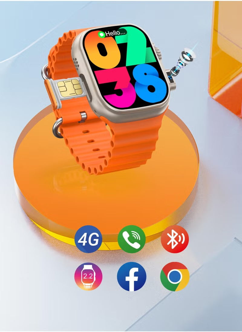Oteeto TU94 Pro Smart Watch – 2.02" Display, Pop-Up Camera, SIM Slot