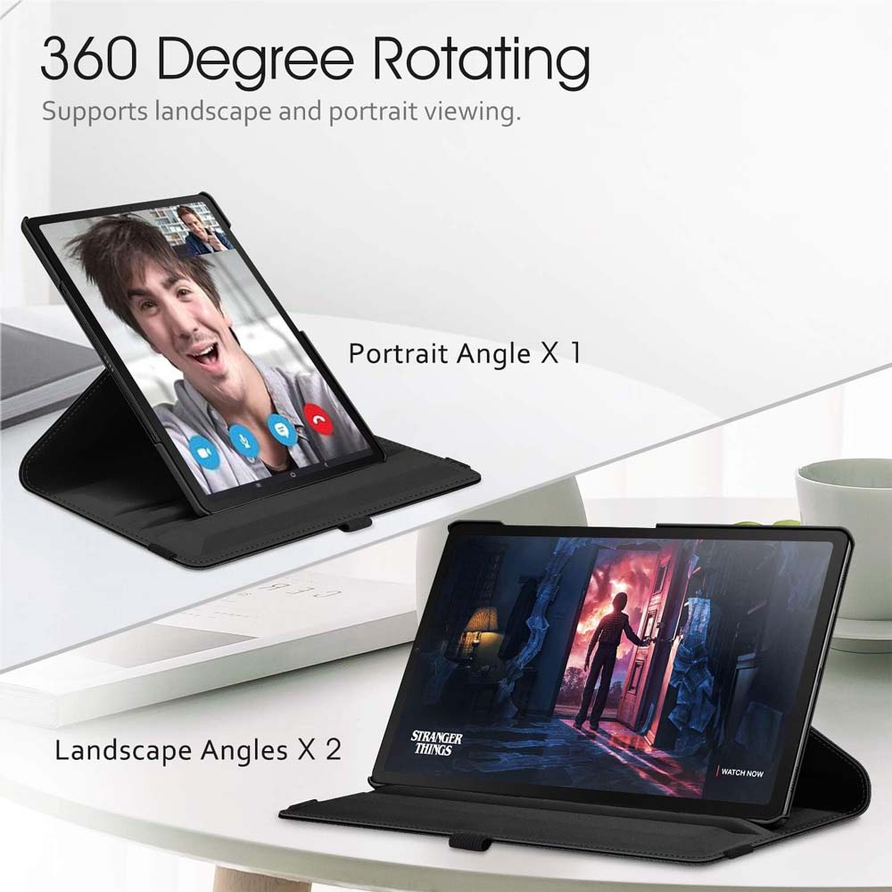 360° Swivel PU Leather Cover Compitable for Galaxy Tab S5e 10.5" Case -  w/Auto Sleep/Wake for SM-T720/T725/T727 (Multi)