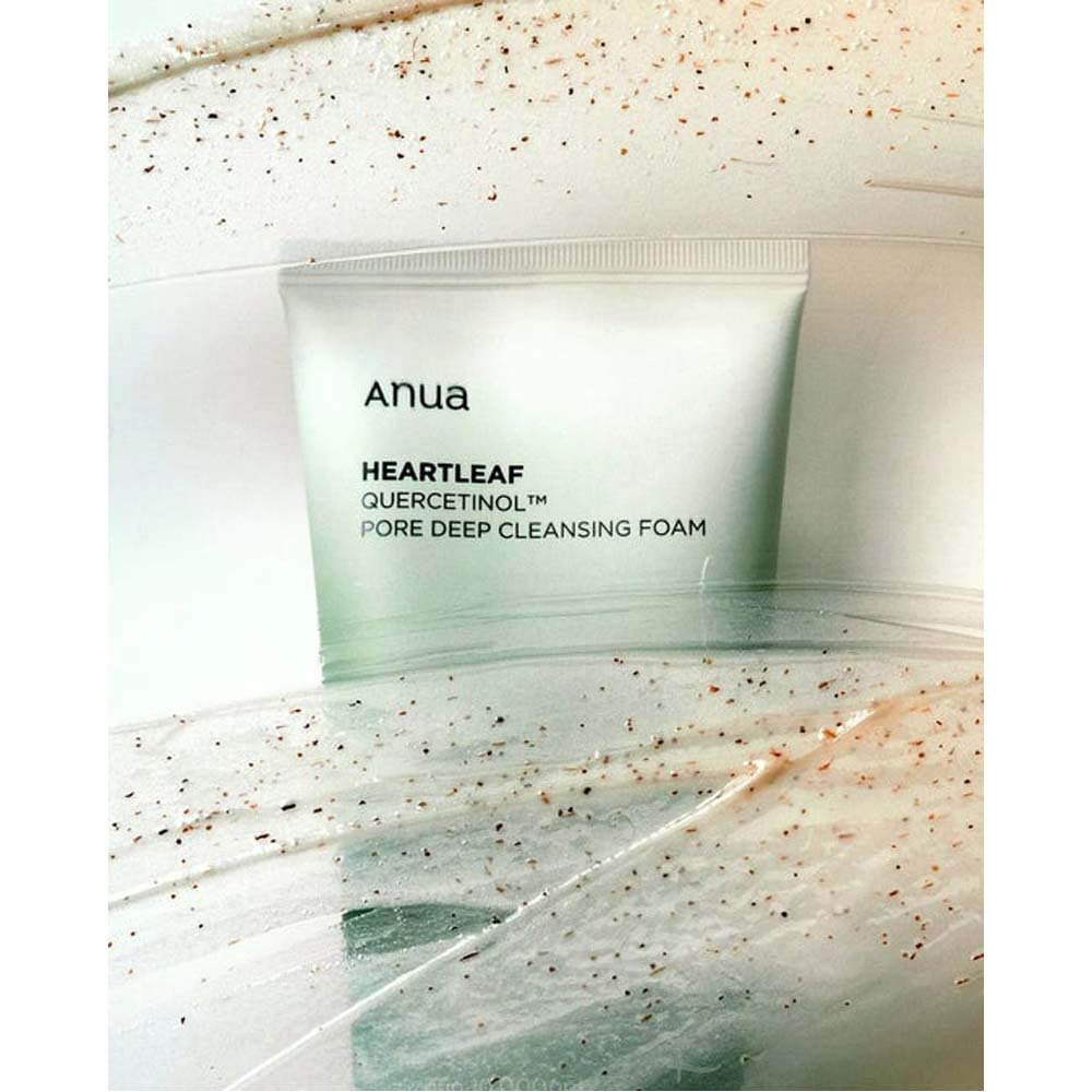 ANUA Heartleaf Quercetinol Pore Cleansing Foam - Deep Cleansing & Moisture Balance for All Skin Types, 150ml