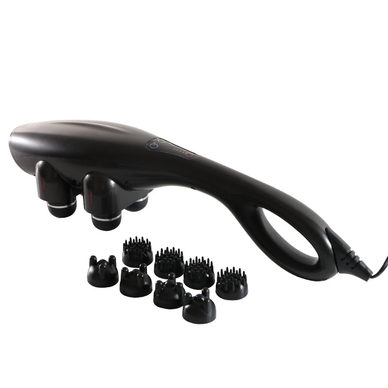 Powerful Cordless Body Massager - Handheld Electric Massage Hammer with Multiple Attachments | Deep Tissue and Muscle Relief, Adjustable Speed Settings, Quiet Operation | Ideal for Back, Neck, Shoulder, and Leg Pain Relief