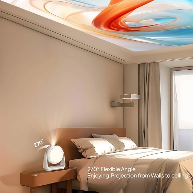 Smart Android 11.0 1080P Projector – 5G WiFi Lamp Portable | 4K Support | HD Video Home Theater Experience | Ultimate Entertainment Solution