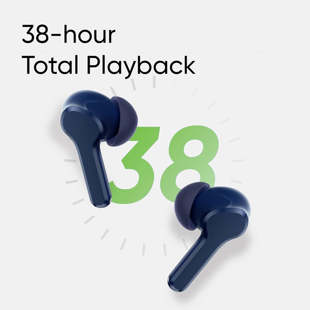 T100 Buds True Wireless Earbuds - 10mm Bass Boost, 38H Playback, AI ENC, 88ms Low Latency, IPX5 Water Resistant - Premium Sound Quality (Multi)