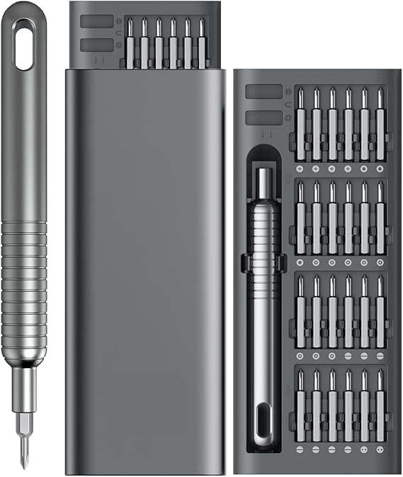 51 in 1 Precision Screwdriver Set | Portable Screwdriver Set with 48 Magnetic Bits, Torx & Hex Screwdrivers