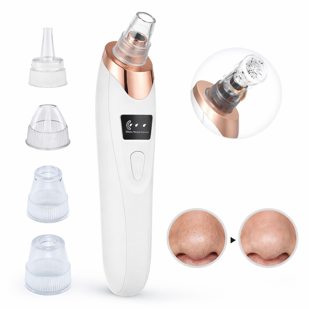 Electric Blackhead Vacuum Remover - Pore Cleanser & Pimple Sucker for Spa-Quality Facial at Home