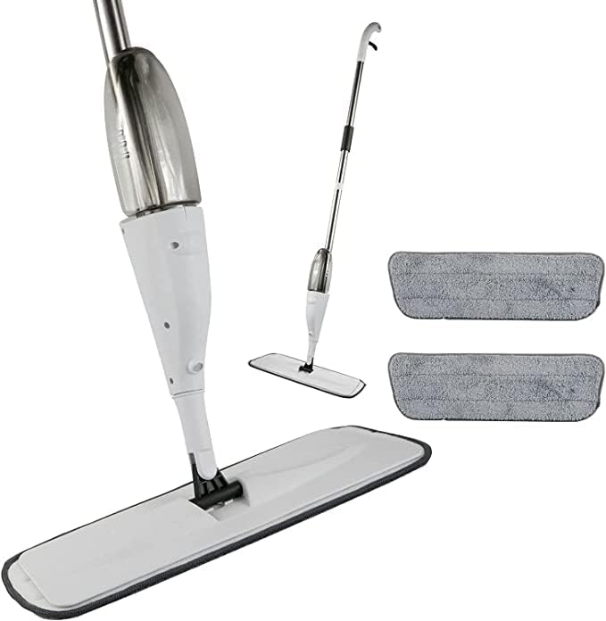 Microfiber Spray Mop – 360° Spin, Wet & Dry Floor Cleaner with Washable Pads & 360ML Tank for Easy Cleaning