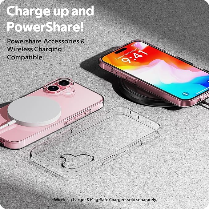 Ultra Slim Flexible Clear TPU Protective Phone Case – Scratch-Resistant Gel Rubber Silicone Cover for iPhone 16, 16 Plus, 16 Pro, and 16 Pro Max with Free Screen Protector