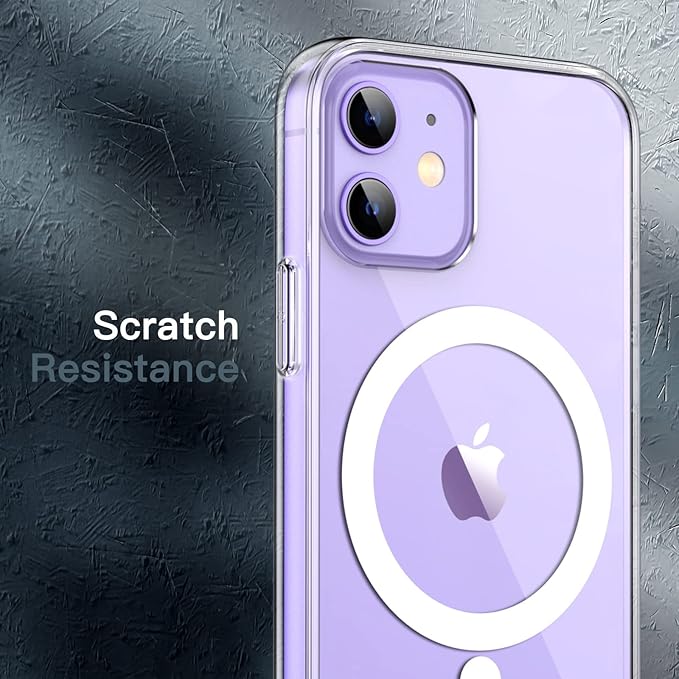 MagSafe Compatible Magnetic Phone Case with Camera Control | Military-Grade Shock Protection for iPhone 12, 12 Mini, 12 Pro, 12 Pro Max – Includes Free Screen Protector