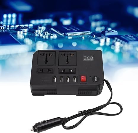 300W Car Inverter | Advanced 12V DC to AC Vehicle Transformer | Power Tablets, Laptops, and More On the Go
