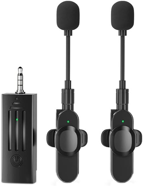 K35D Wireless Microphone for Vlogging – Plug & Play Mini Collar Mic for Live Game Video Shooting & Streaming | 3.5mm AUX Connection | Compatible with Mobile Phones & Cameras