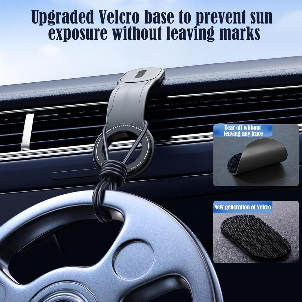 Magnetic Phone Holder Base for Car, 2024 New Magnetic Phone Bracket, Secure and Convenient Dashboard Phone Holder with 360° Adjustable Magnetic Phone Mount Compatible for All Smartphones
