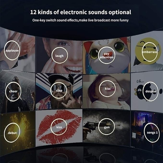 V8S Live Streaming Sound Adapter – Multi-Function High Sound Quality Phone Lap Microphone Compatible Adapter