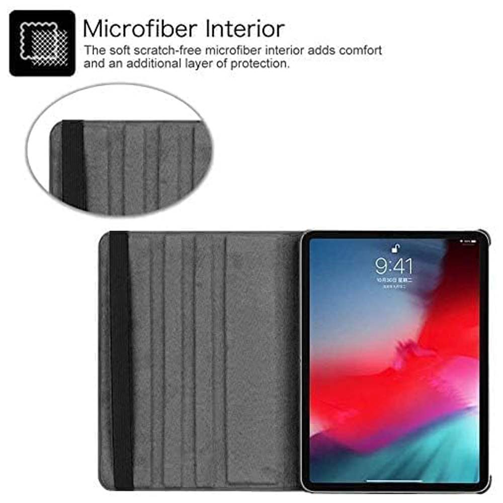 iPad Pro 13" M4 360° Rotating Case - Premium Leather Cover w/Auto Sleep/Wake & Multi-Angle Stand (2024) (Multi Colour)