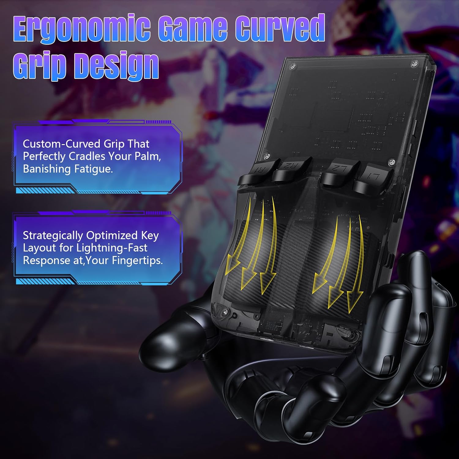 R36MAX Retro Handheld Console - 64GB/22,000 Games, 4" 4K IPS Screen, Open Source Linux System, Portable Classic Gaming (Multi-Colour)