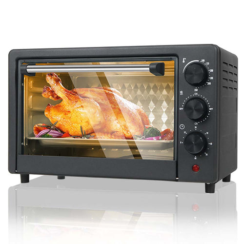 18L Multifunction Toaster Oven - Convection Pizza Maker, 6-in-1 Electric Oven for Baking, Roasting & Toasting