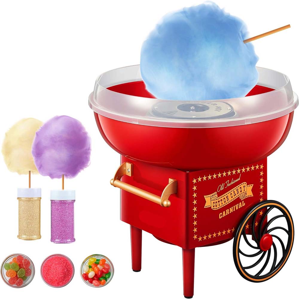 Cotton Candy Machine Maker - Easy to Use & Clean, Mini Cotton Candy Floss Maker for Birthdays & Parties, Fashionable Design, Fun & Sweet Treats for All Ages