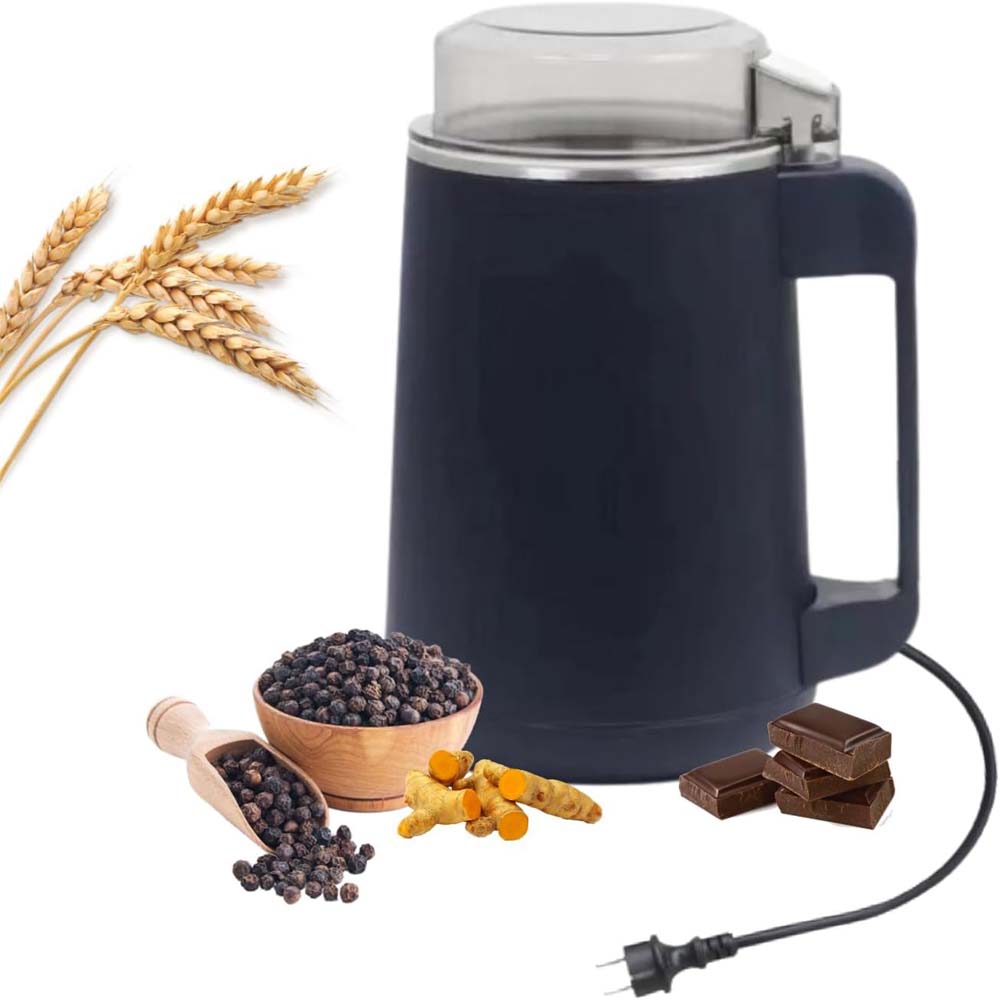Multifunctional Electric Coffee & Spice Grinder - Stainless Steel Blade, Fine Powder, Home Use, Durable ABS Plastic Design