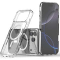 Magnetic Clear Case for iPhone 17 Pro Max - MagSafe Compatible, Anti-Yellowing Slim Silicone TPU Bumper, Shockproof Protection