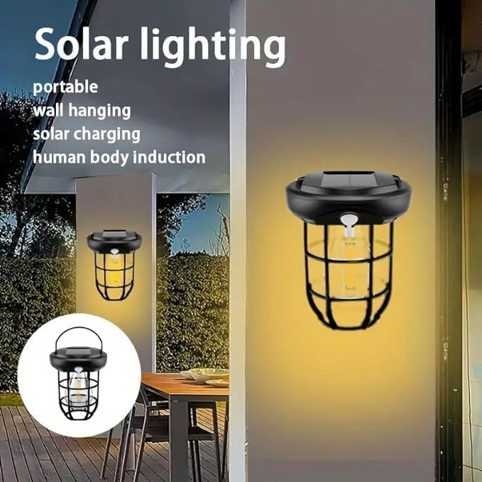 Portable Hanging Solar Light – Multifunctional, Waterproof Induction Lamp for Outdoor Environments