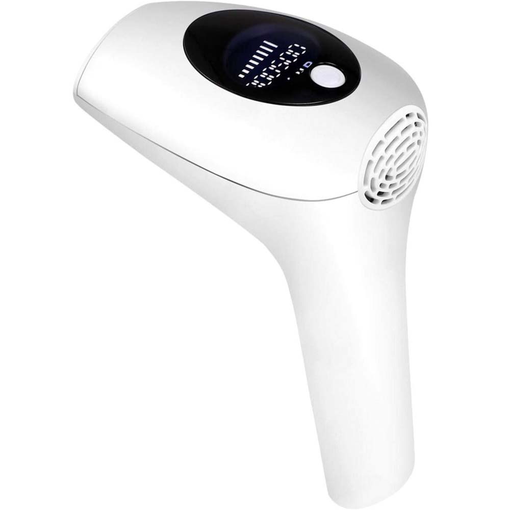 Laser Hair Removal System with 900,000 Flashes. 5 energy settings for face, legs, underarms, bikini & arms. Painless & permanent.