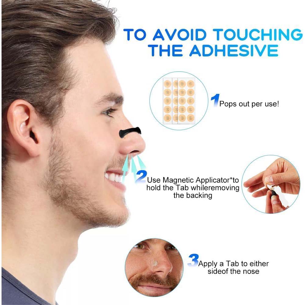 Premium 30 Pairs Anti-Snoring Magnetic Nasal Strips. Innovative sleep aid to reduce snoring & improve breathing. Skin-safe design.