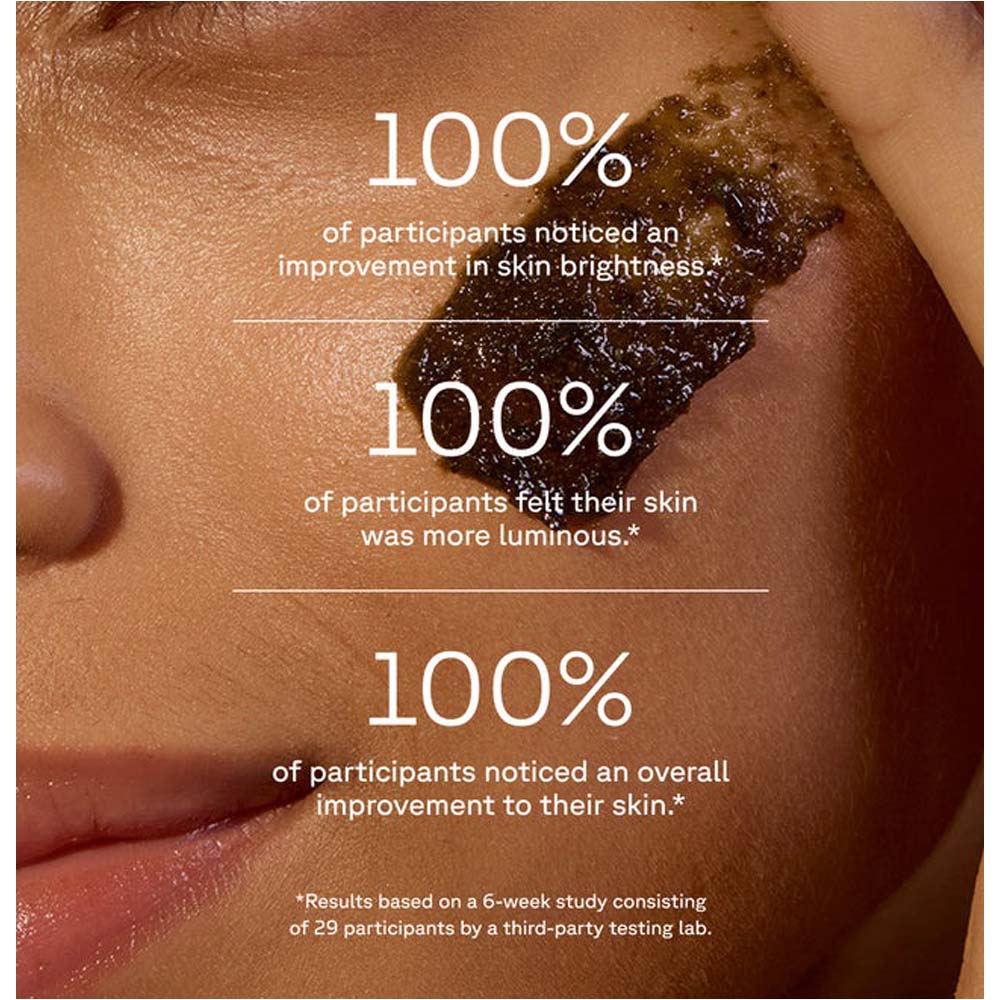 Acure Brightening Facial Scrub - Exfoliating Face Wash with Sea Kelp & French Green Clay, Gentle Daily Scrub for Radiant Skin