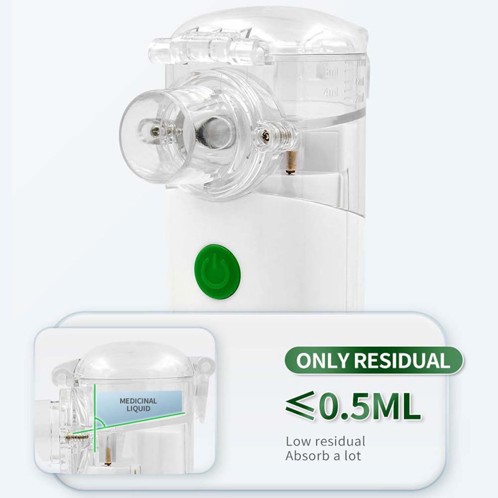 GK-101 Portable Mini Vaporizer. 3-mode handheld nebulizer & cool mist inhaler for adults & kids. Includes travel storage bag.